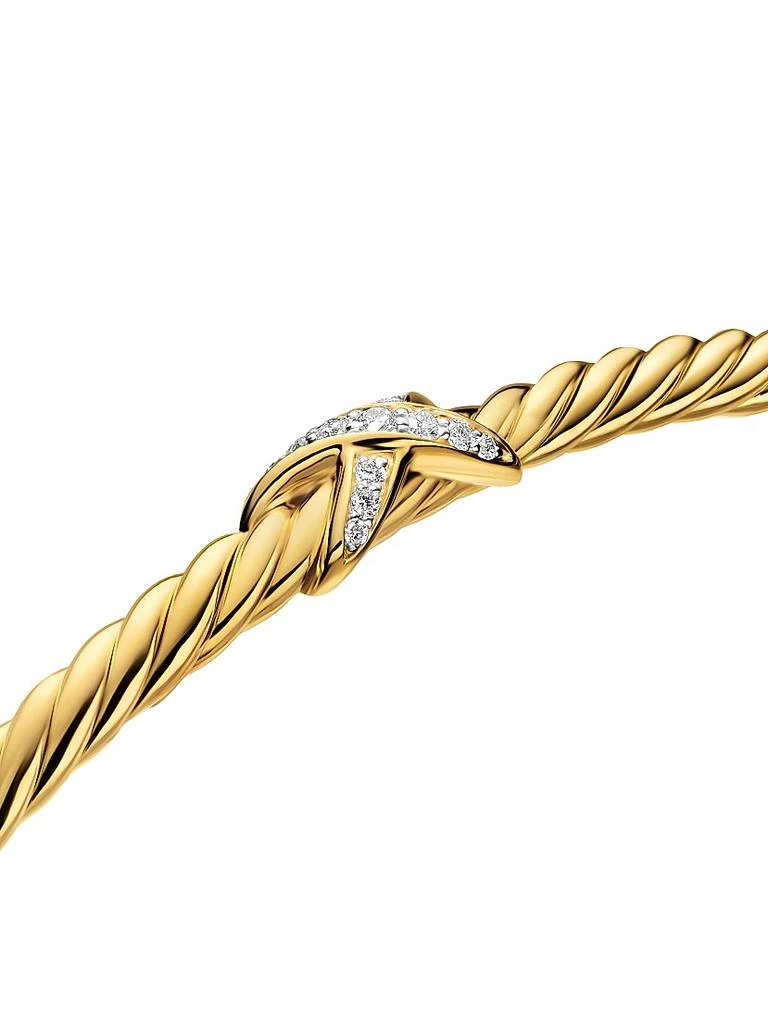 David Yurman Micro Cablespira Flex x Bracelet in 18K Yellow Gold 4
