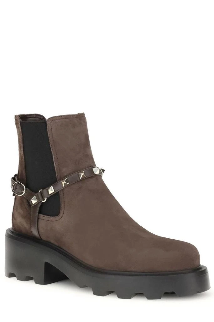 Valentino Valentino Garavani Rockstud Buckle Strap Chelsea Boots 2