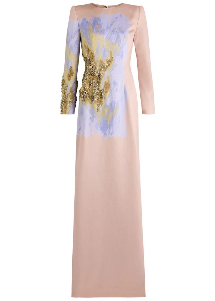 Dries Van Noten Dalista printed satin gown  1