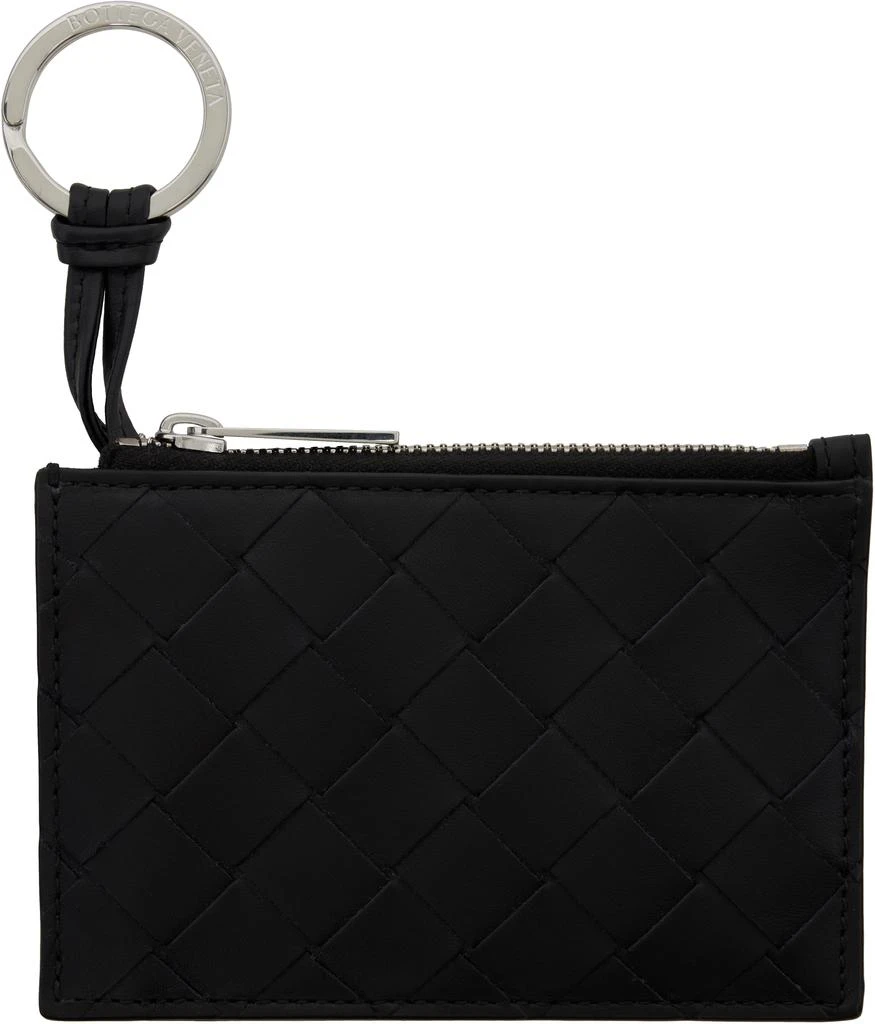 Bottega Veneta Black Key Card Holder