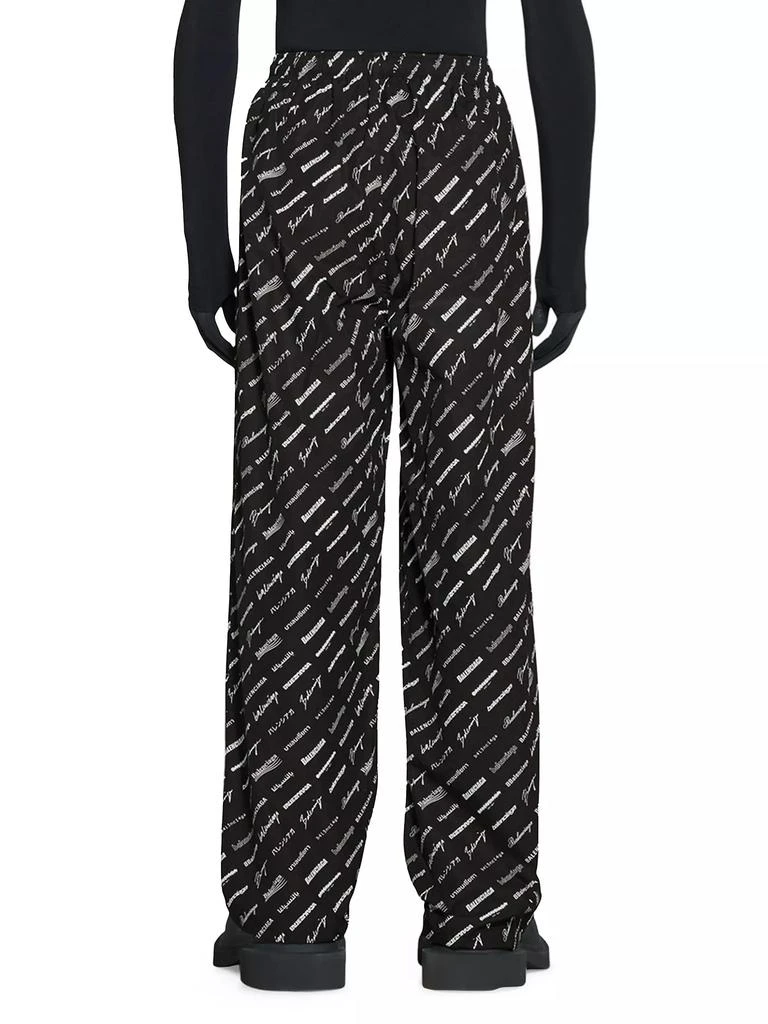 Balenciaga Logomania All Over Pyjama Pants 5