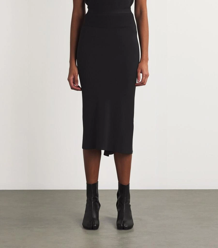 Rick Owens Knee Bias Midi Skirt 3