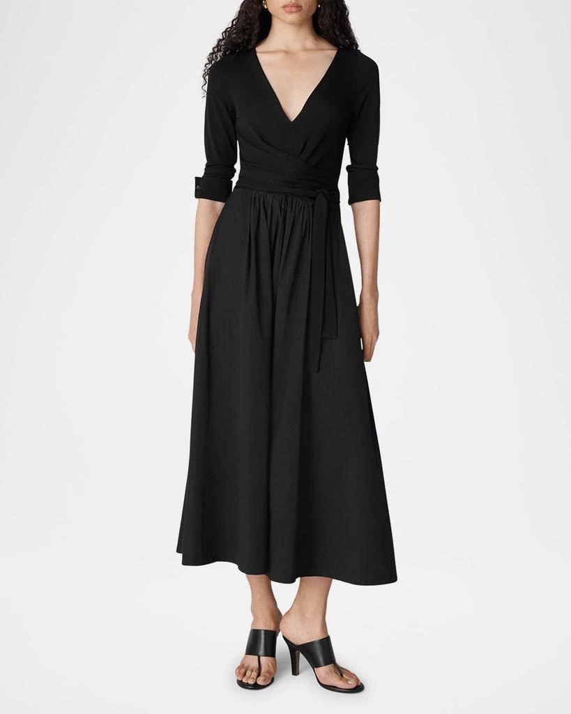Diane von Furstenberg Ballerina A-Line Wrap Midi Dress 2