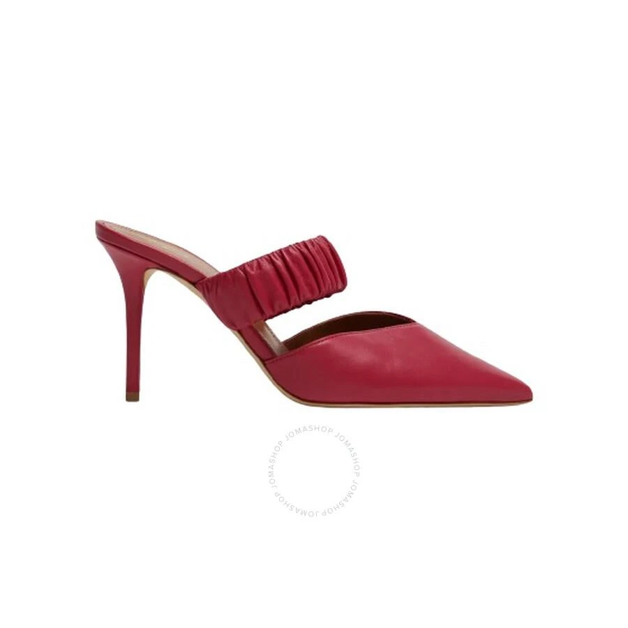 Malone Souliers Matilda 85 Pointed Leather Mules in Cherry 1