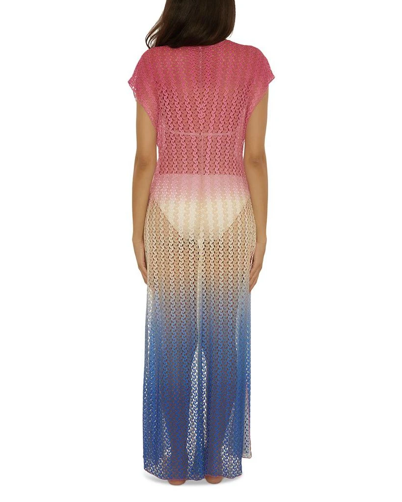 Becca Sunset Ombré Crochet Cover Up Robe 2