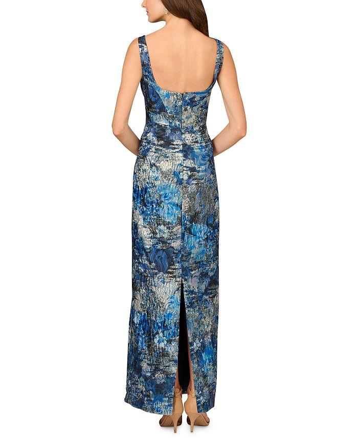 Aidan Mattox Printed Jacquard Gown