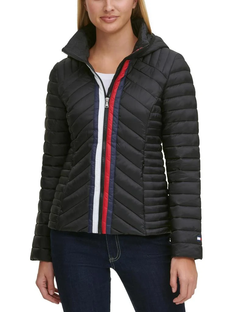 Tommy Hilfiger Womens Quilted Short Puffer Jacket 1