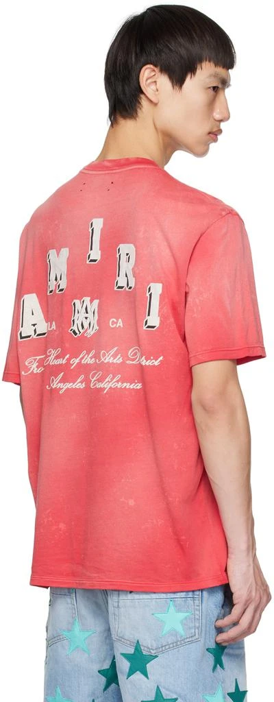 AMIRI Red Collegiate T-Shirt 3