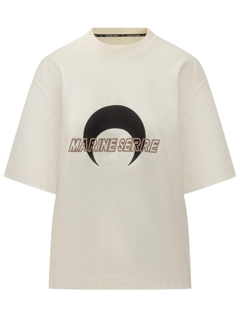 Marine Serre Tシャツ Upcycled Graphic T-Shirts Regular Fit T-Shirt • Marine Serre