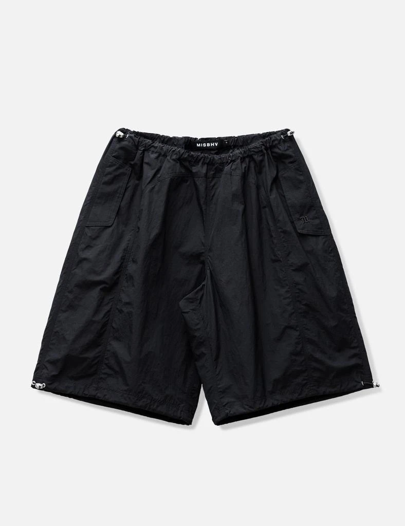 Misbhv Crushed Nylon Parachute Shorts 1