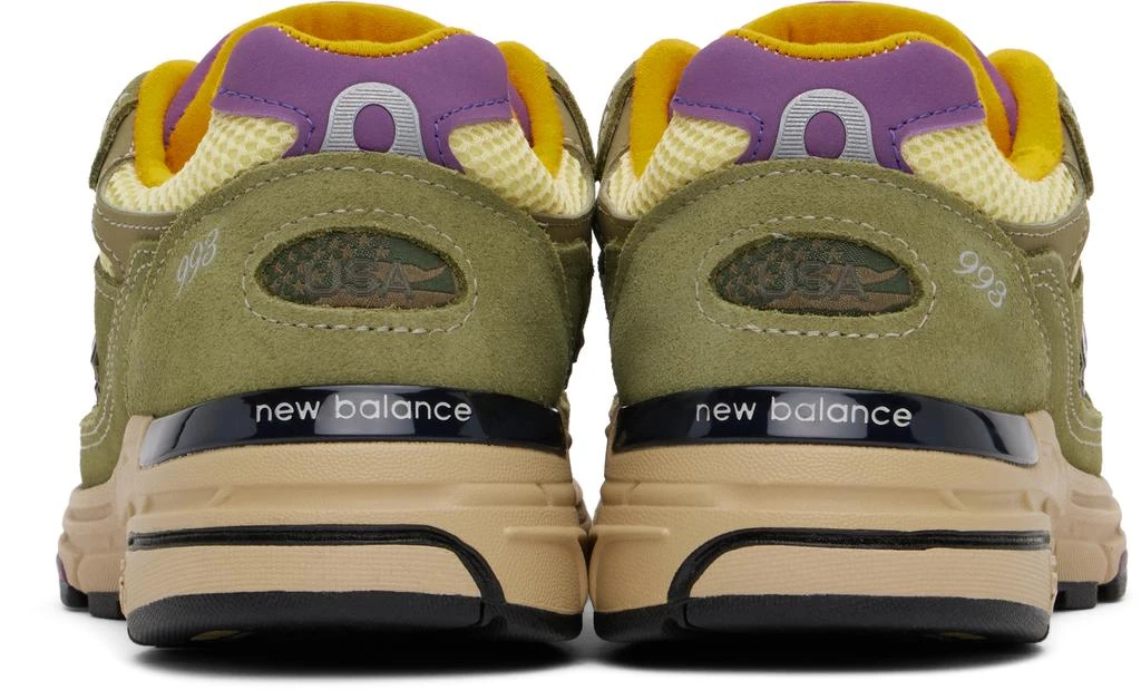 New Balance Green & Yellow Made in USA 993 Sneakers 2