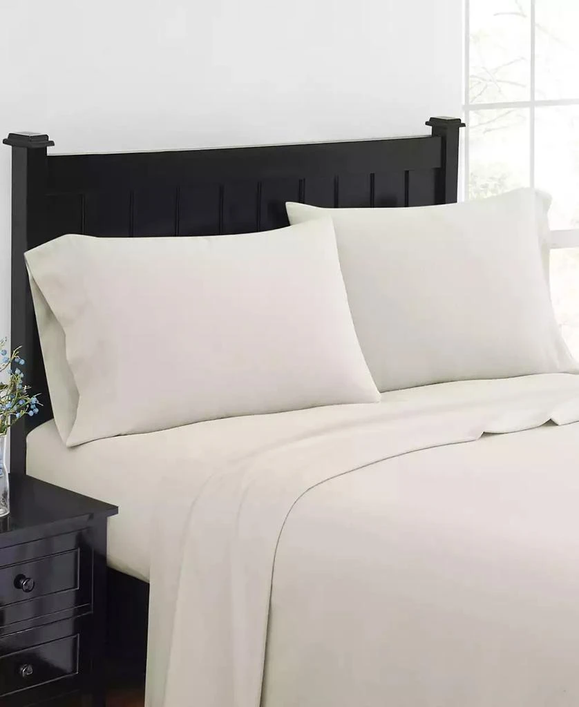 London Fog London Fog Super Soft Cotton Flannel 4 Piece Sheet Set, Queen 2