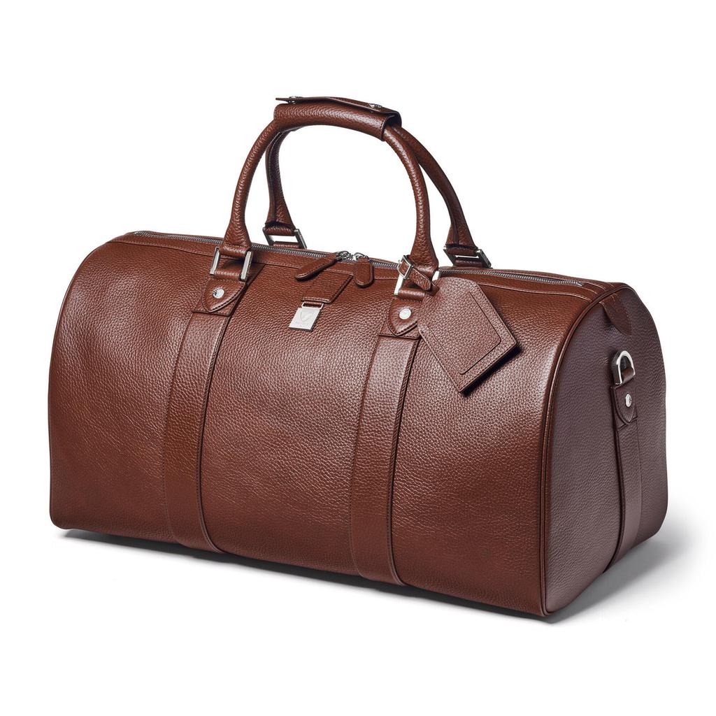 ASPINAL OF LONDON Boston grained-leather duffle bag - Thumbnail 2