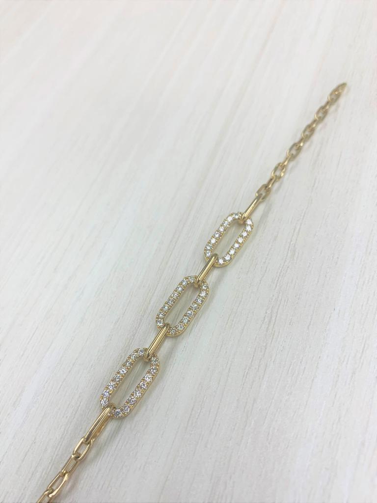 Sabrina Designs 14k Gold & Diamond Link Bracelet