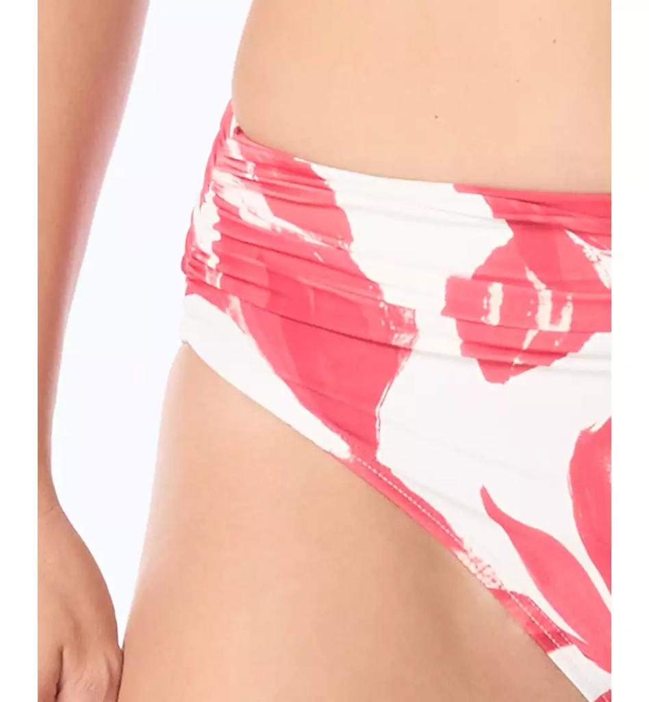 Carmen Marc Valvo Women's Shirred High Cut Full Coverage Bottoms