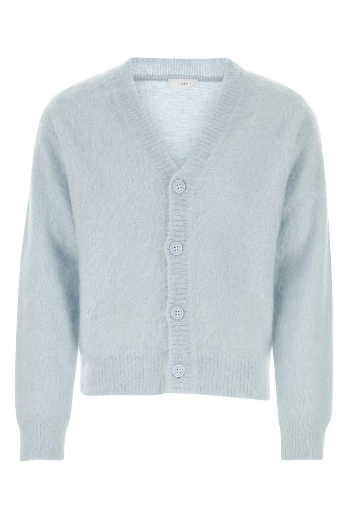 1989 STUDIO Pastel light blue mohair blend cardigan