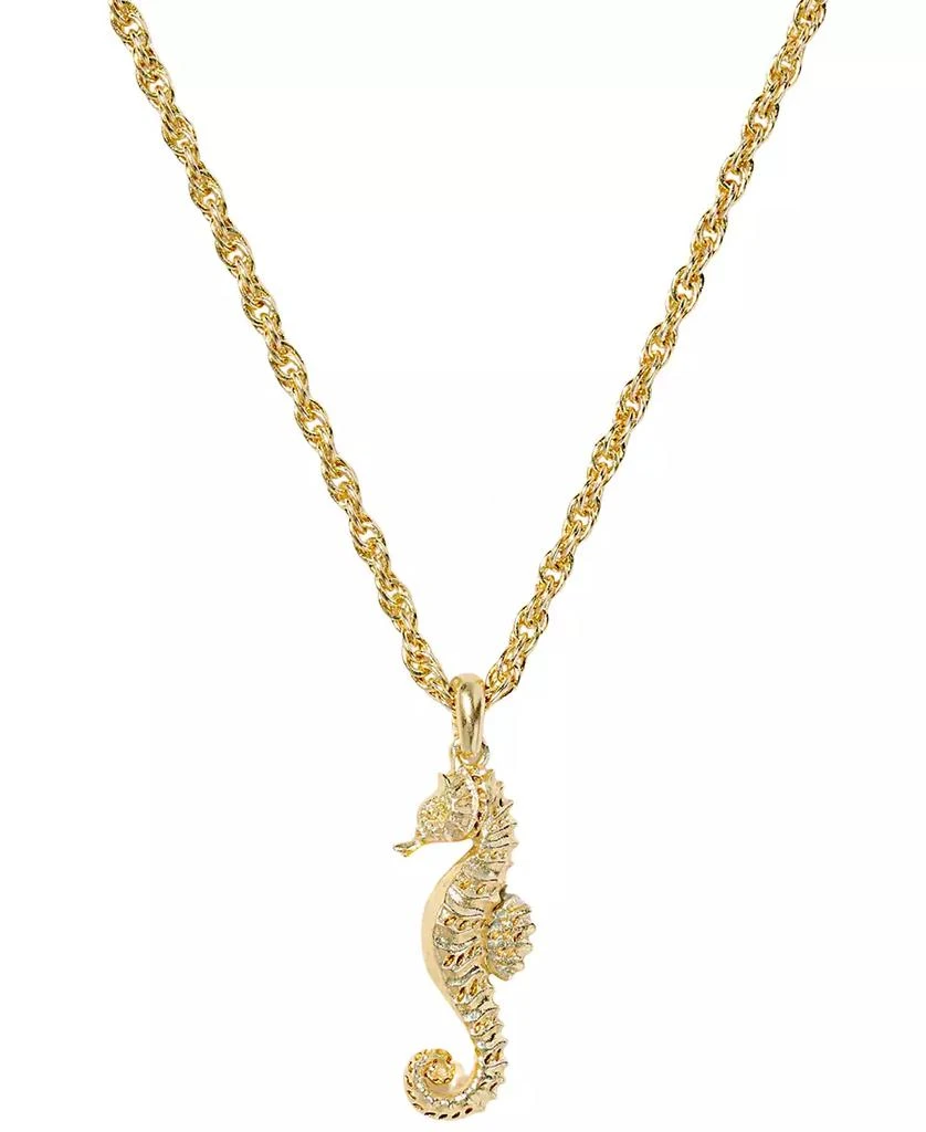 Kendra Scott Seahorse Short Pendant Necklace in 14k Gold Over Brass