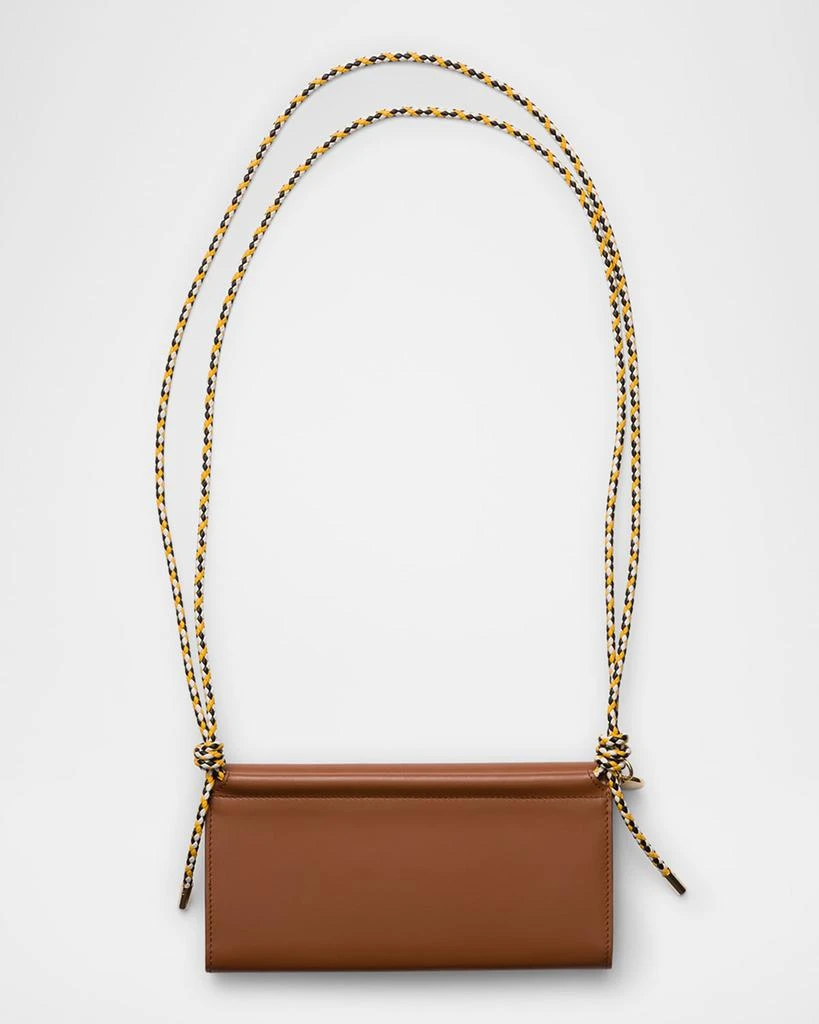 Prada Leather Wallet with Braided Shoulder Strap 3