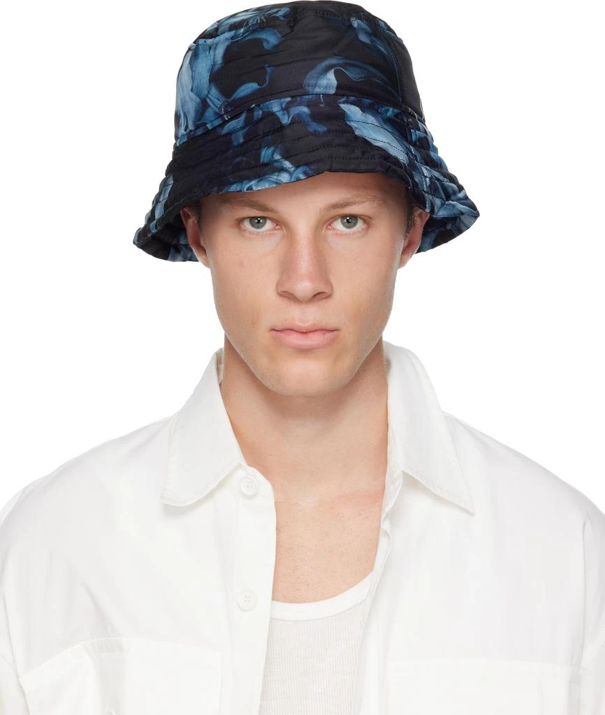 Dries Van Noten Black White Beaded “YOU” Embellished Bucket Hat Medium/Large Dries Van Noten | Accessories | Dries Van Noten Water  main image 2
