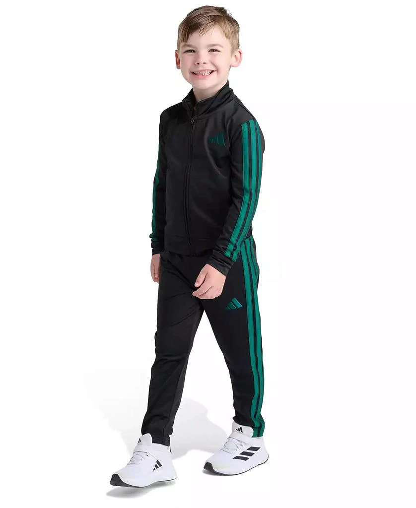 Adidas Toddler and Little Boys
 2T-7 Long Sleeve, Three Stripes Jacket and Jogger Pant, 2-Piece Set 2