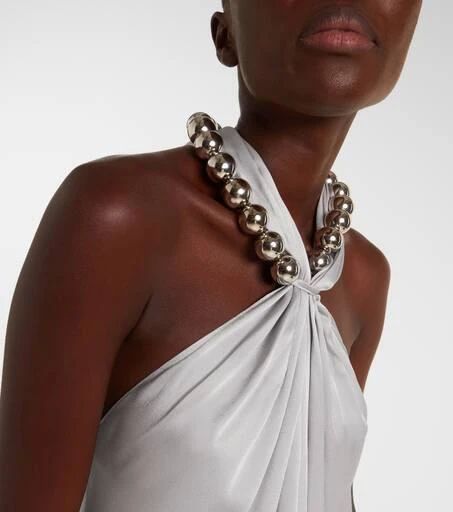 Stella McCartney Embellished satin gown 4