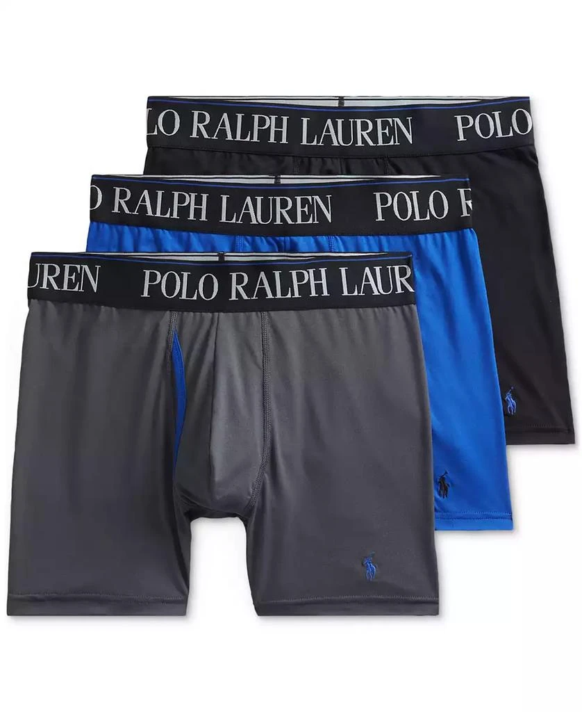 Ralph Lauren Men's 3-Pack 4-D Flex Cool Microfiber Boxer Briefs 1