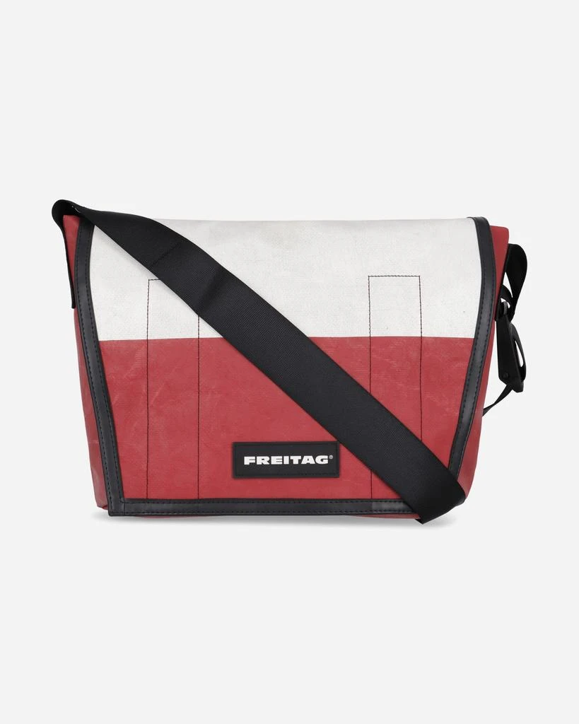 Freitag F14 Dexter Slim Messenger Bag White Red Shoulder Bags