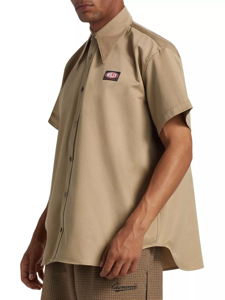 Willy Chavarria Pachuco Cotton-Blend Work Shirt 4