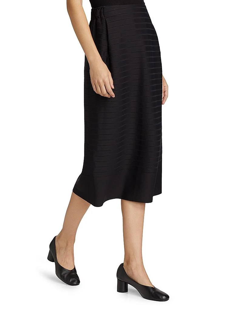 Issey Miyake Wide Stripe Knit Skirt 4