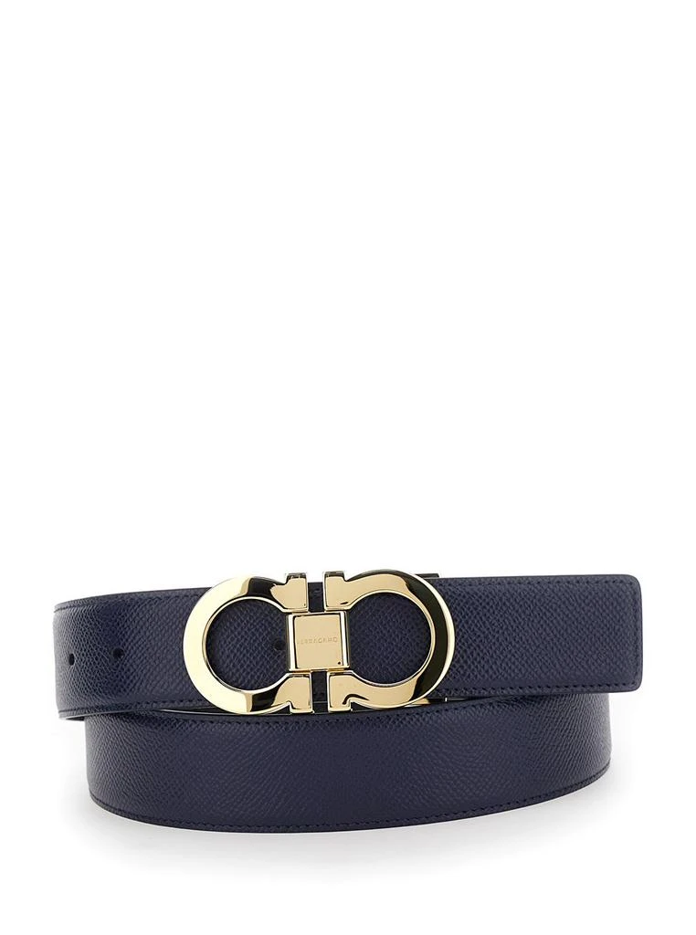 Shop Ferragamo Gancini Reversible Belt on Sale at  display picture 1