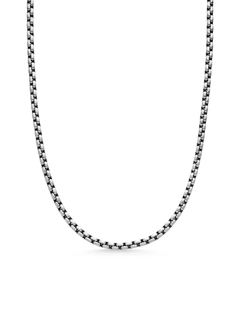 David Yurman Box Chain Necklace with Grey Titanium 1
