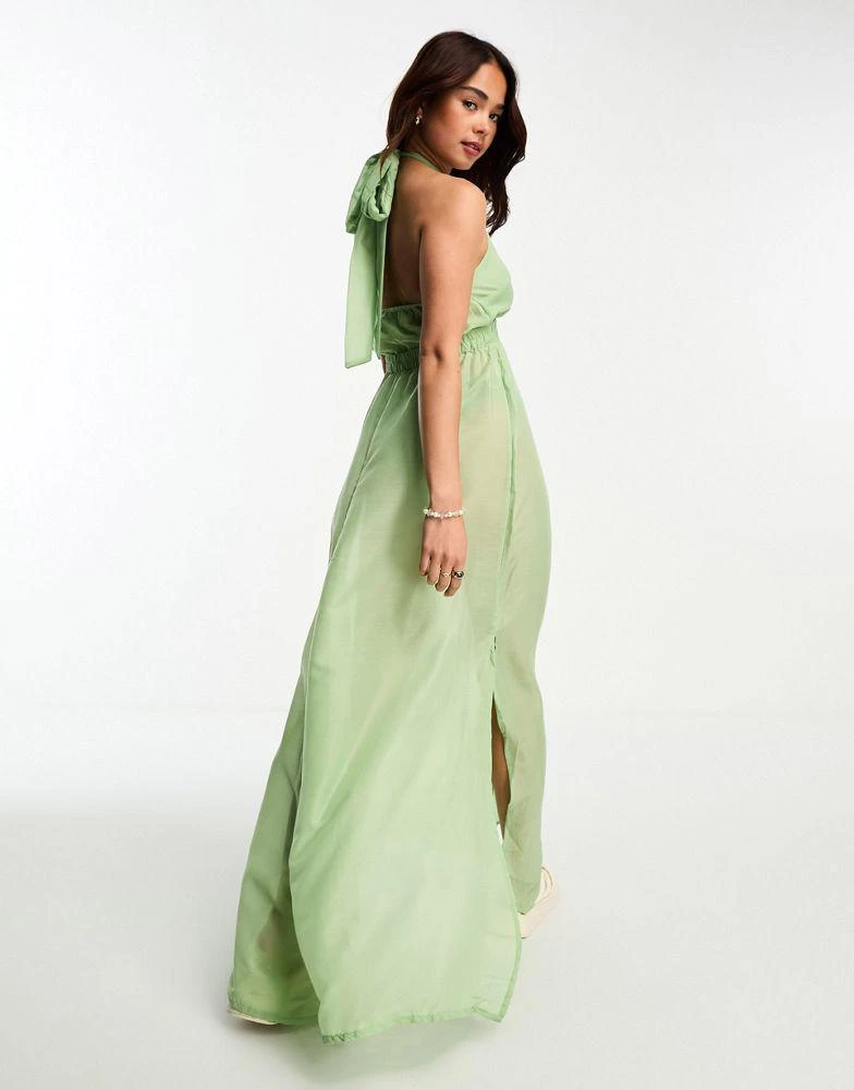 beach women dress Poppy Dress- Sage – Eyota Clothing main image 0