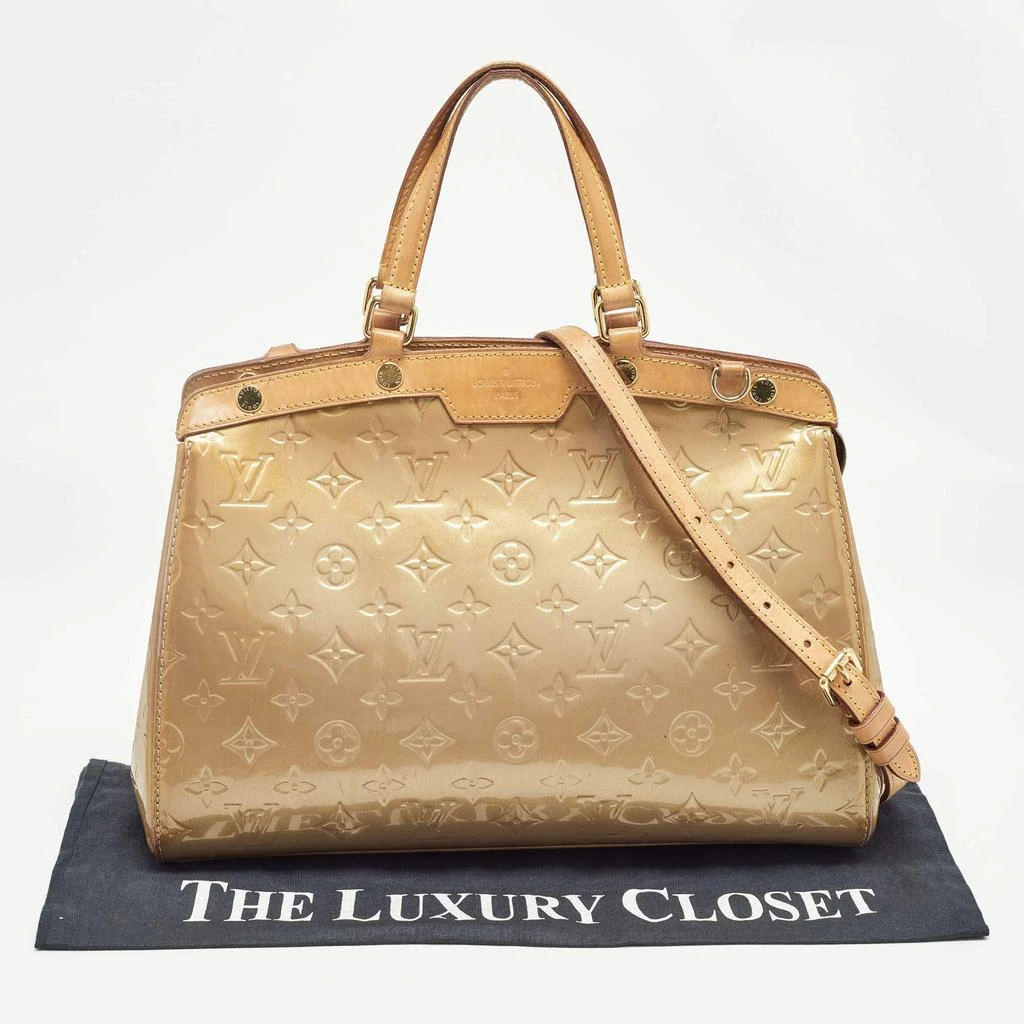 Louis Vuitton Louis Vuitton Beige Poudre Monogram Vernis Brea MM Bag 24