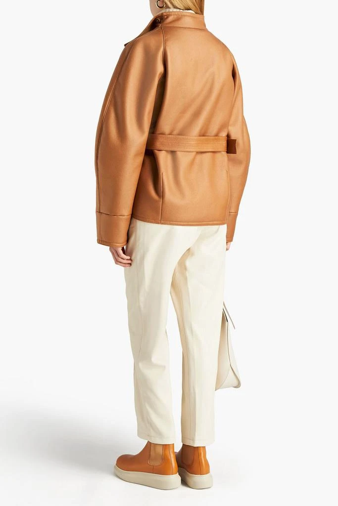 LVIR Belted faux leather jacket 3