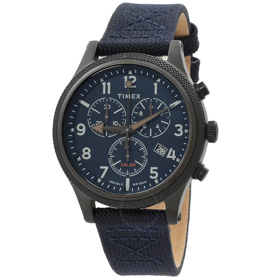 Timex Allied LT Chronograph Quartz Blue Dial Men's Watch TW2T75900 1