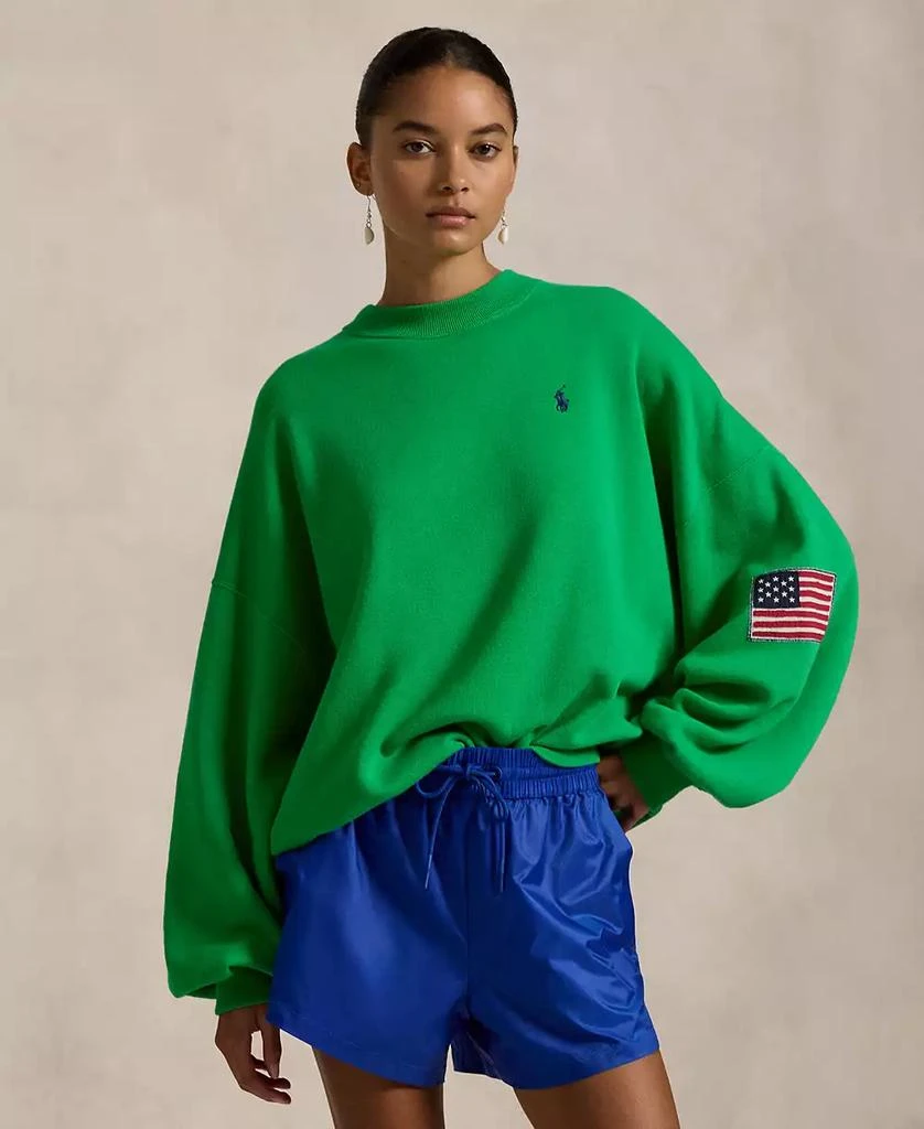 Ralph Lauren Women's Oversize Logo Fleece Crewneck 1