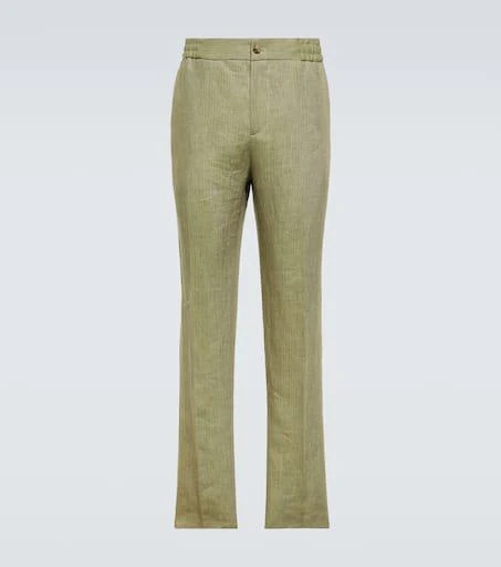 ETRO Linen straight pants 1