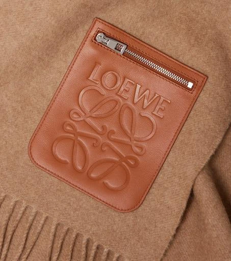Loewe Anagram wool and cashmere scarf 4