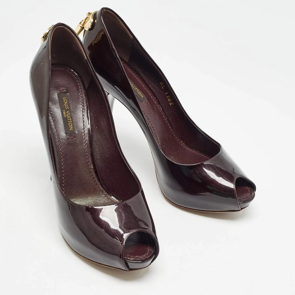 Louis Vuitton Louis Vuitton Burgundy Patent Oh Really! Pumps Size 36 4