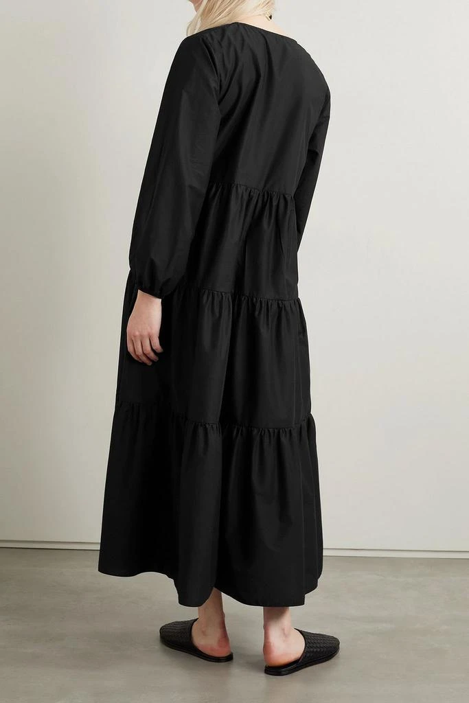 Matteau Tiered cotton-poplin maxi dress 3