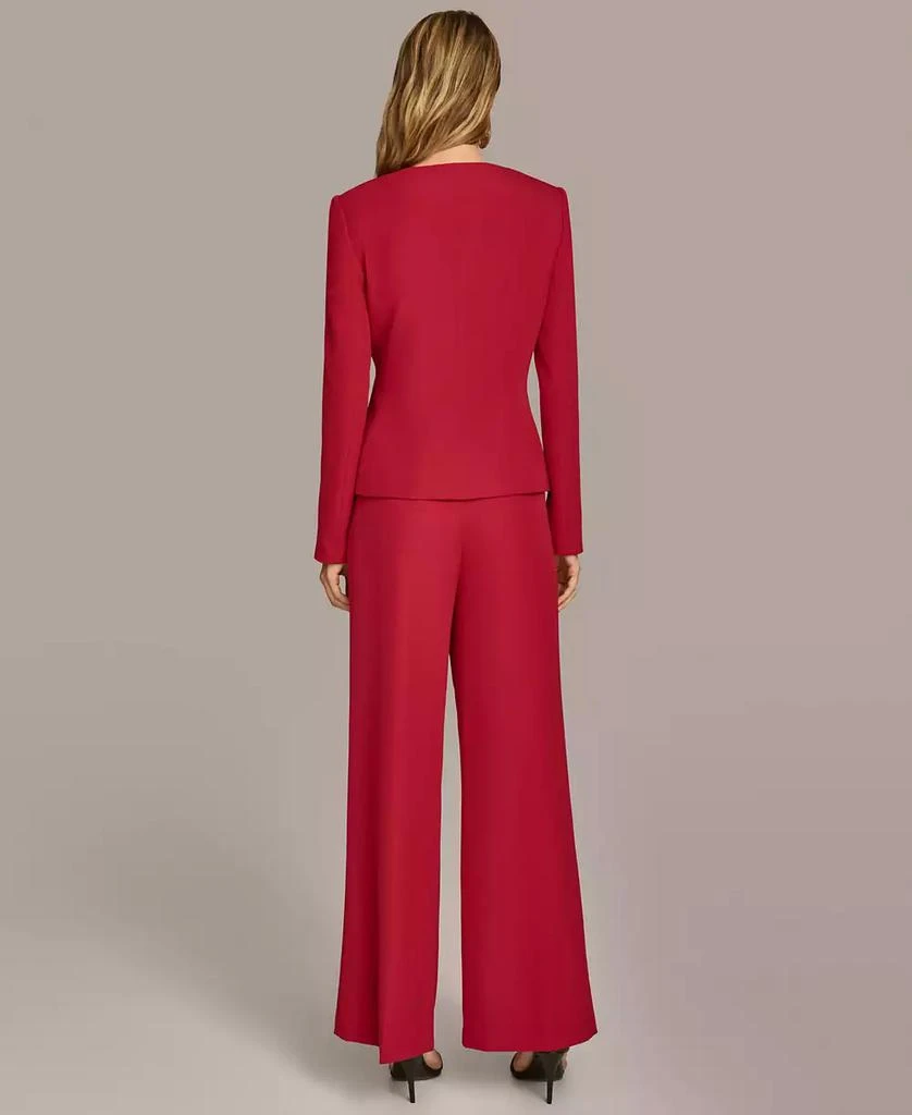 Donna Karan Women's Asymmetrical Zip Front Blazer 4