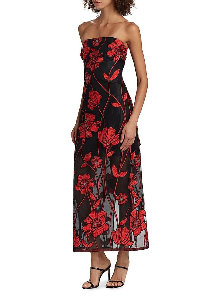 Milly Shiloh Grand Fleur Embroidered Dress 4