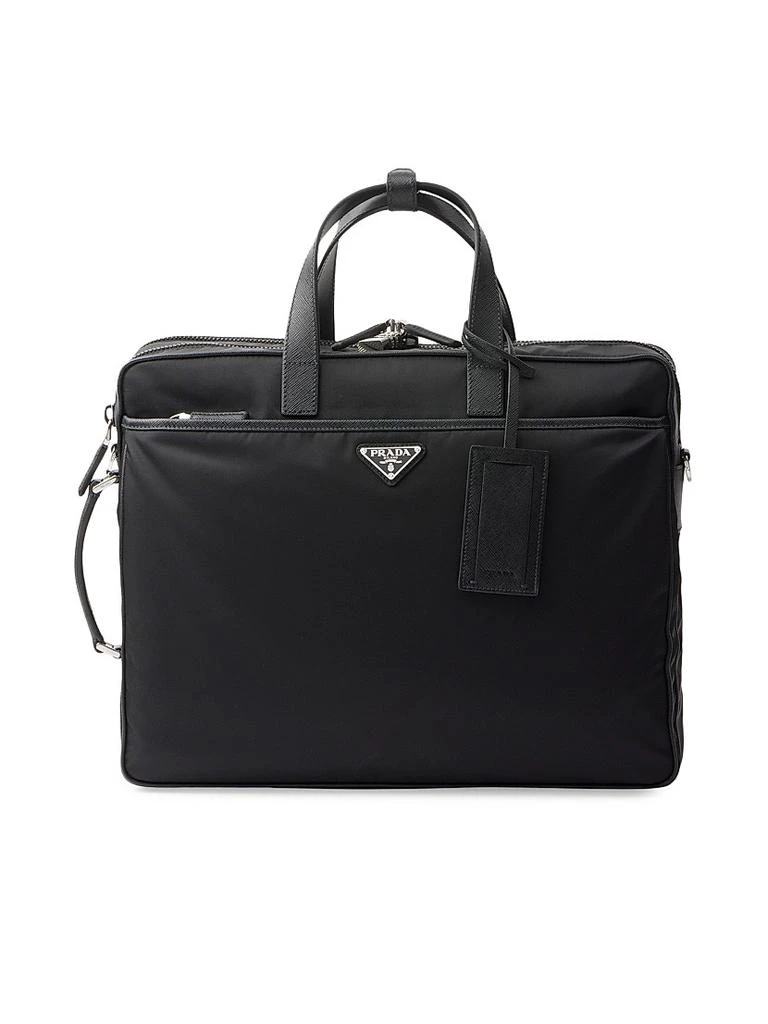 Prada Re-Nylon and Saffiano Leather Briefcase 1