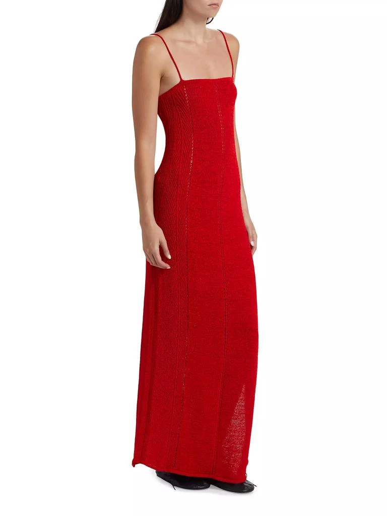 Proenza Schouler Suki Pointelle-Knit Slipdress 4