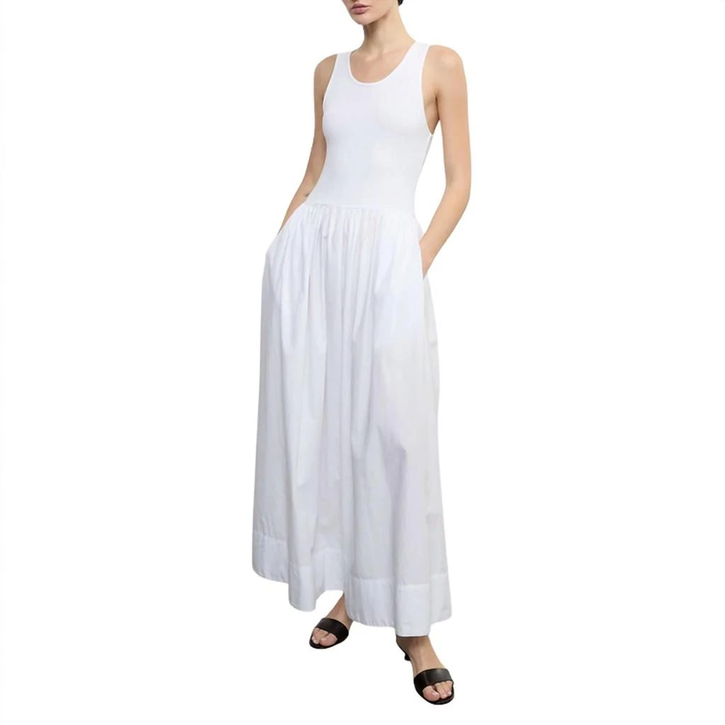 enza costa cotton resort tank dress Enza Costa Cotton Resort Tank Dress in White