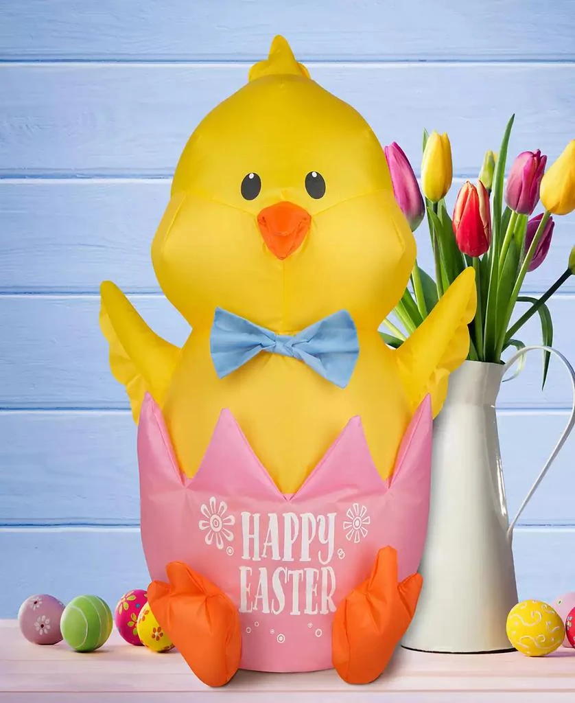National Tree Company 16" Inflatable Happy Easter Chick 3