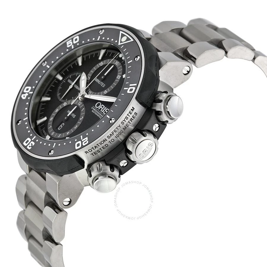 Oris ProDiver Chronograph Automatic Black Dial Men's Watch 01 774 7683 7154 MB 2