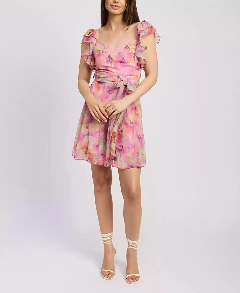 En Saison Women's Amari Ruffle Mini Dress 7