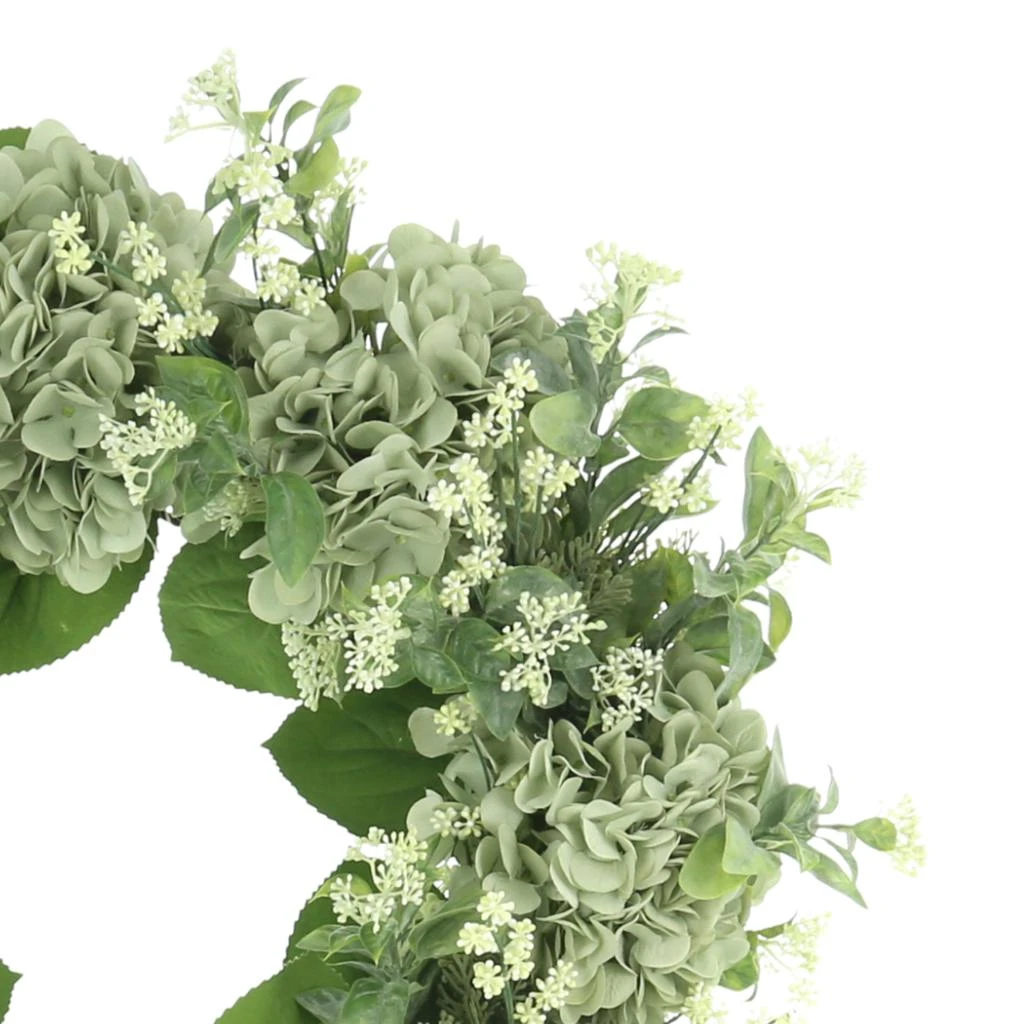 Creative Displays 24'' Hydrangea and Budding Flower Wreath 4