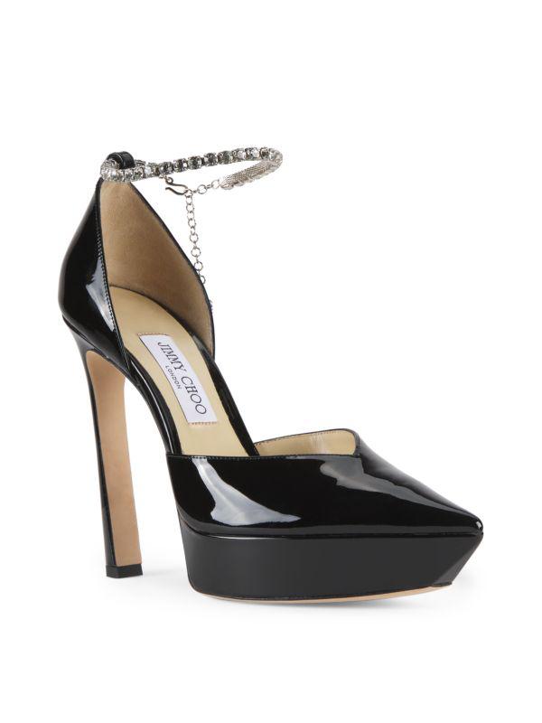 Jimmy Choo Saeda 125MM Leather Pumps